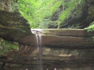 Waterfall at Starved Rock. 